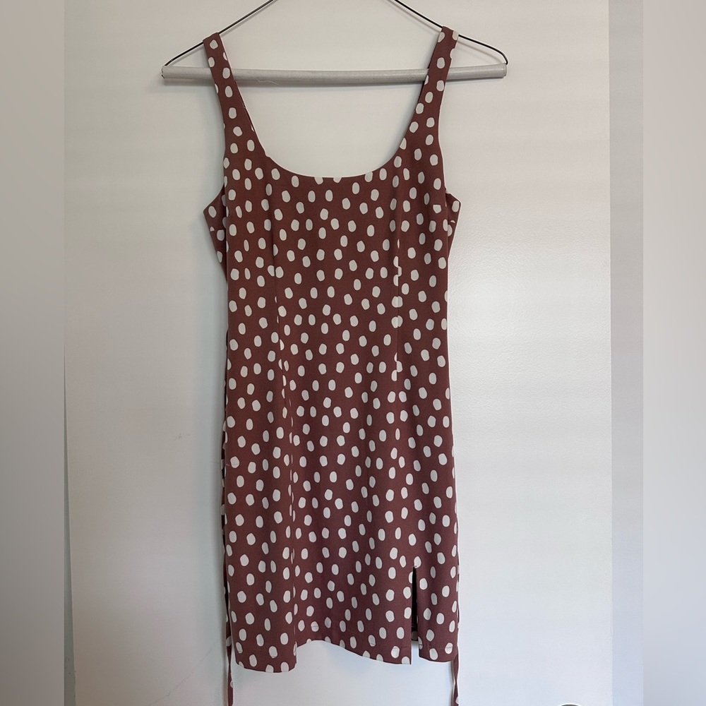 Abercrombie & Fitch Brown Red Bodycon Mini Dress